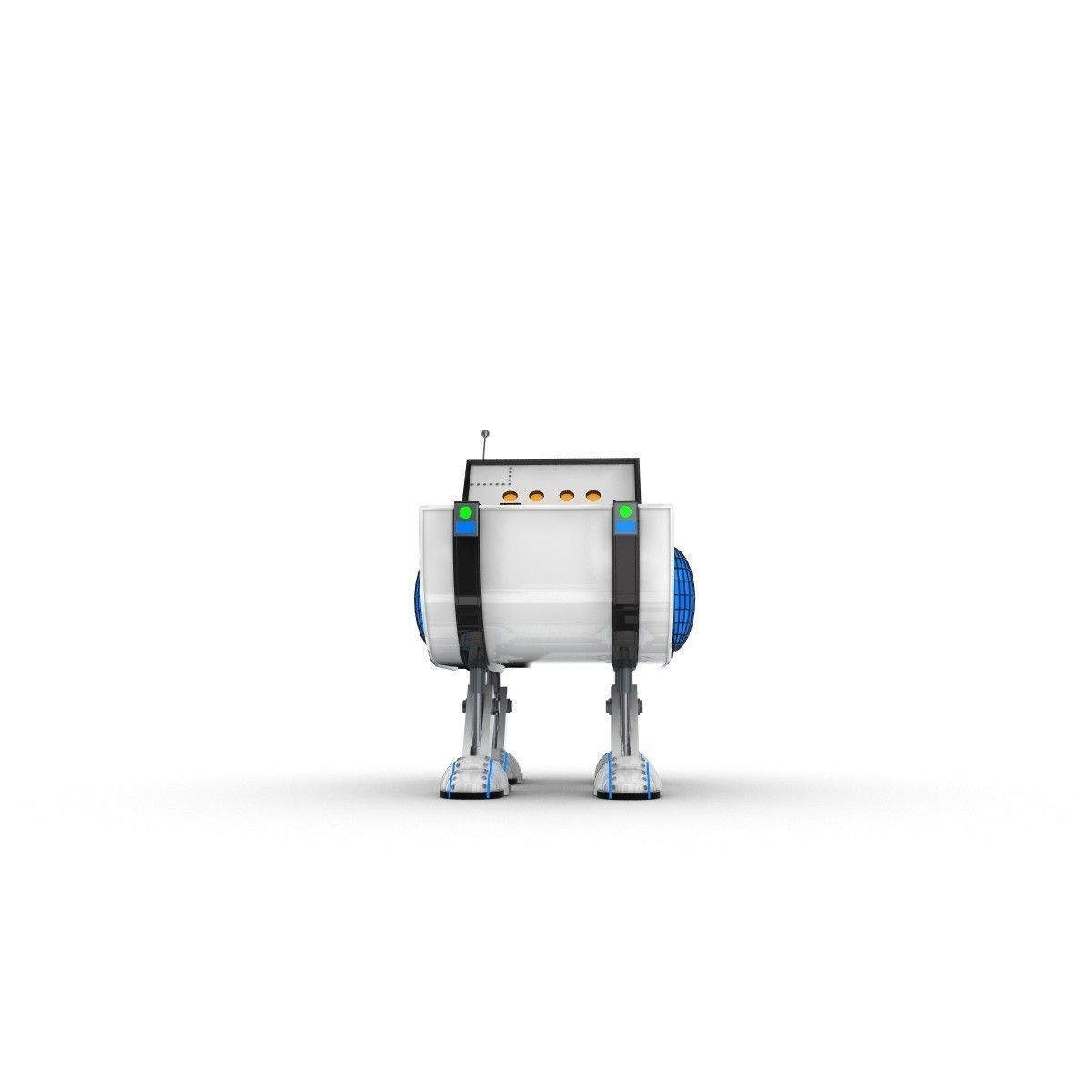 Funny Robot Character 3D model_2