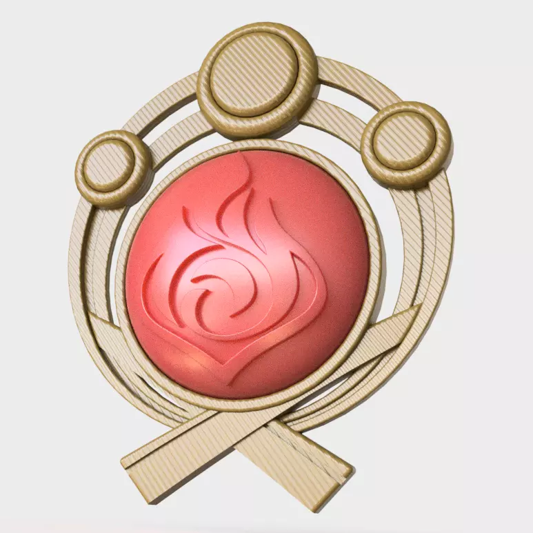 Vision Inazuma version - All elements - updated 3D print model_0