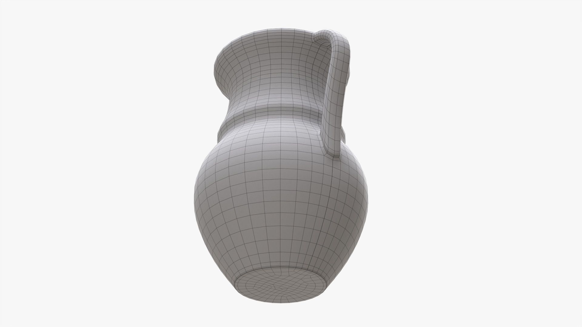 Ceramic jug vintage large 3D model_8