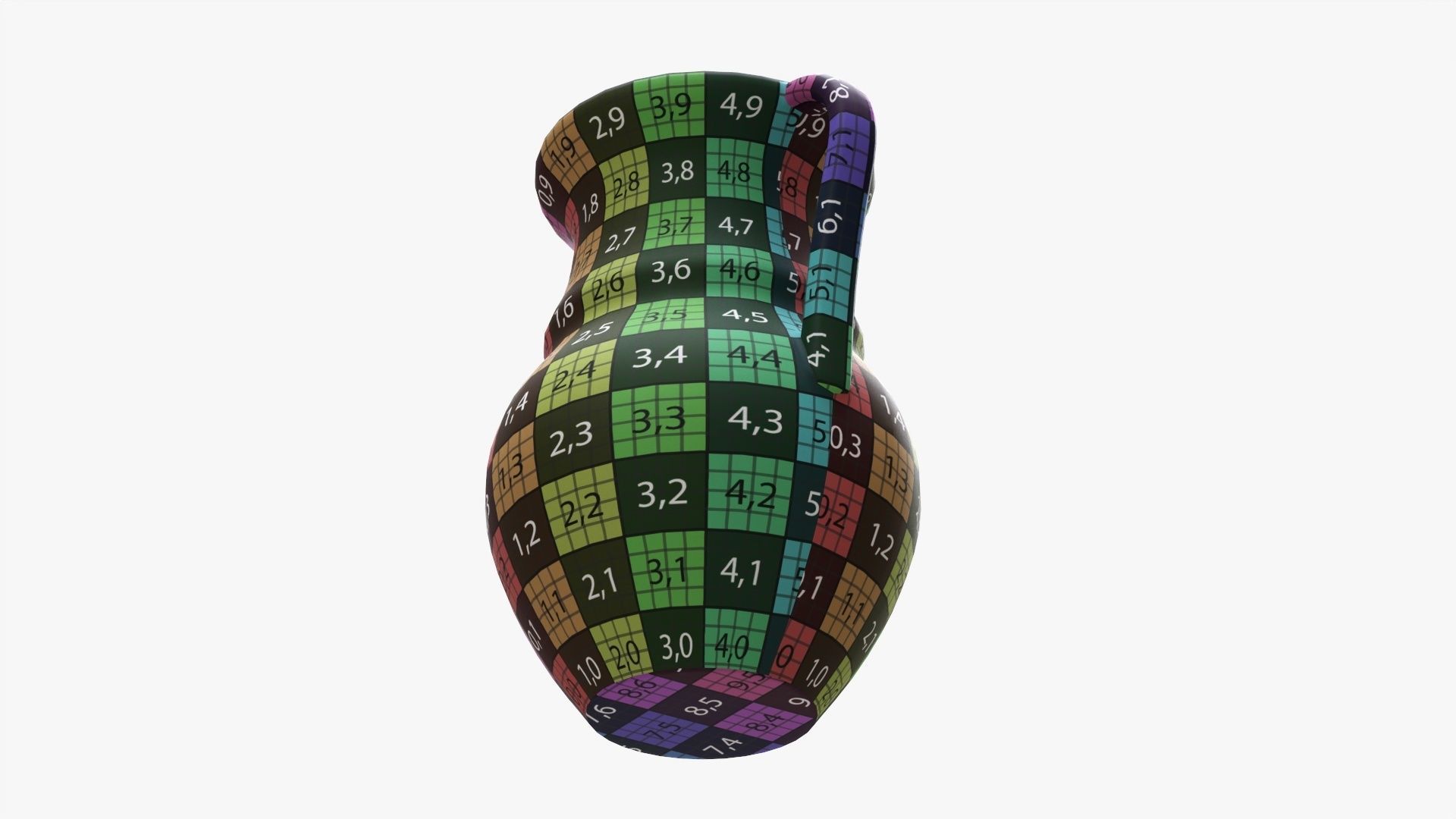 Ceramic jug vintage large 3D model_14