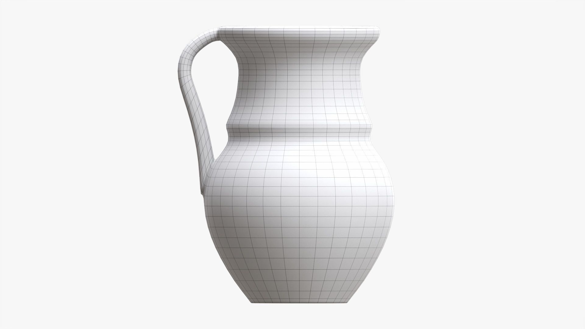 Ceramic jug vintage large 3D model_9