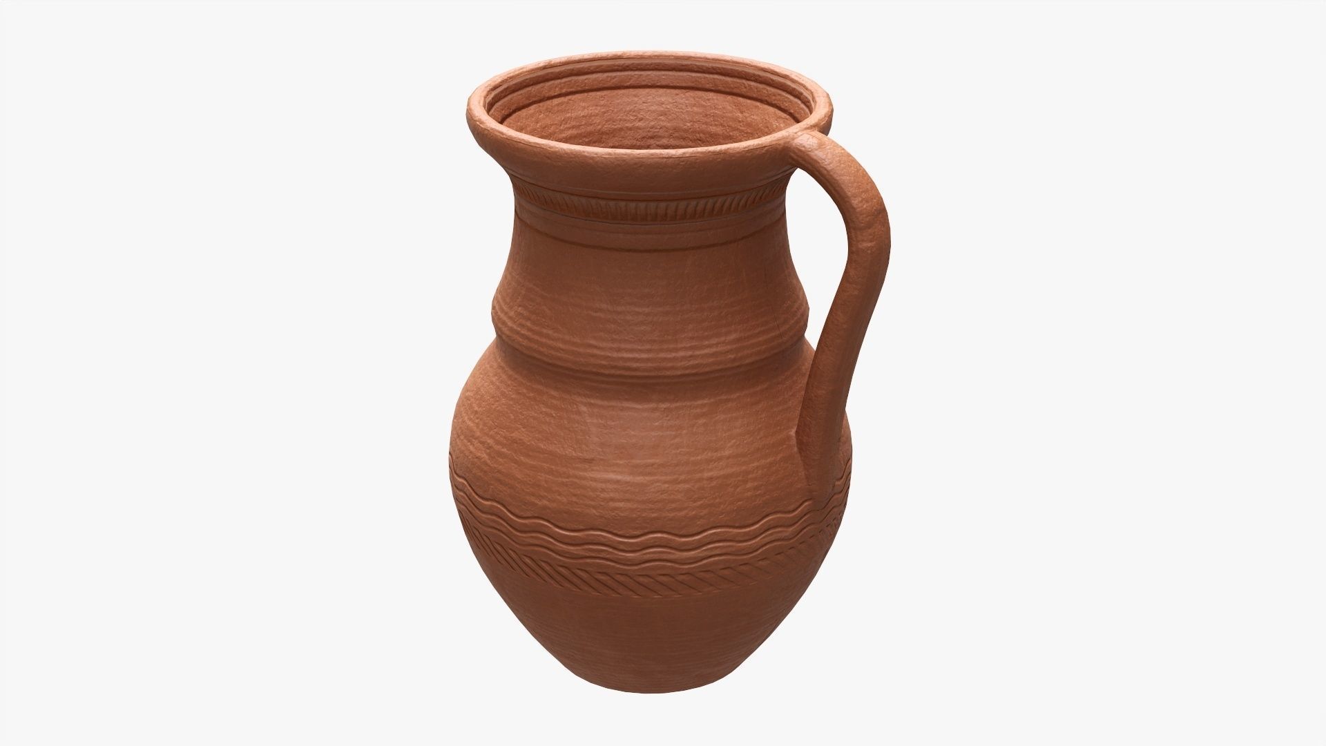 Ceramic jug vintage large 3D model_1