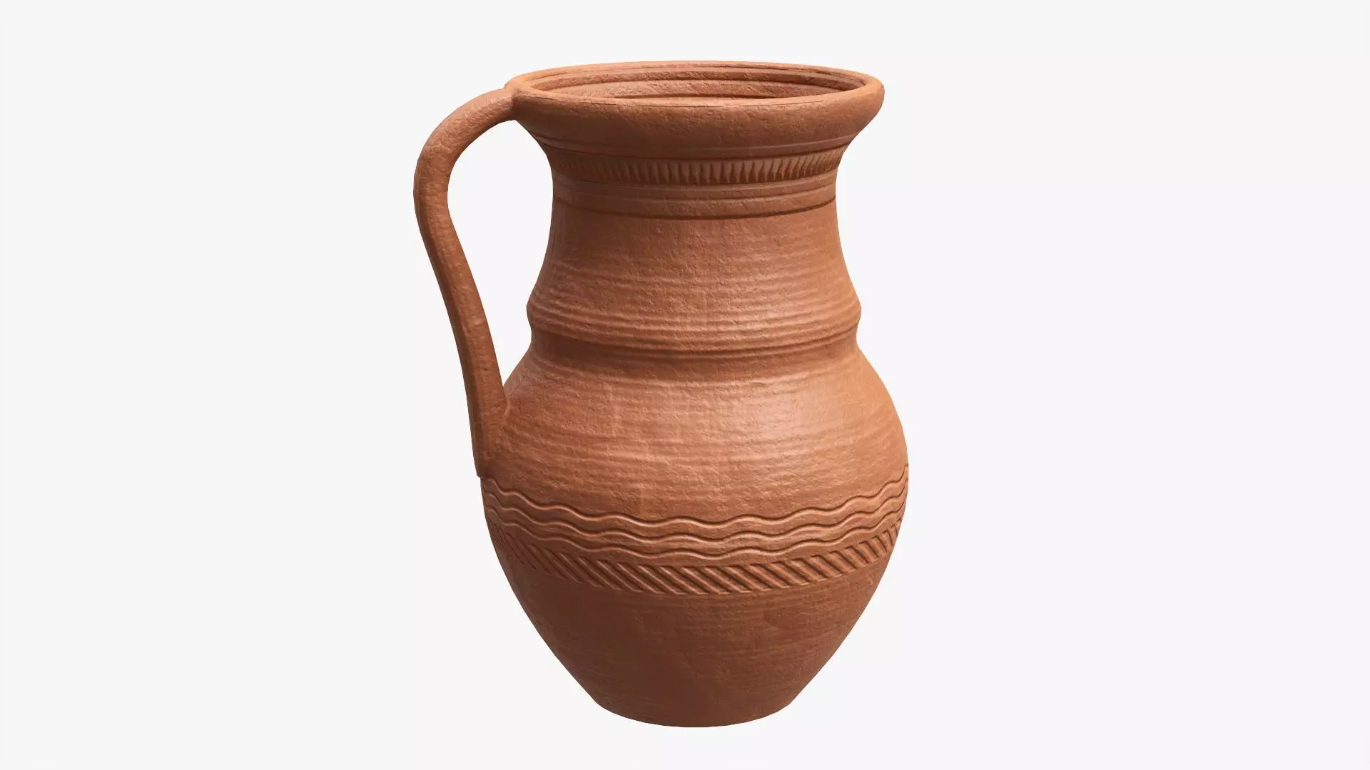 Ceramic jug vintage large 3D model_0