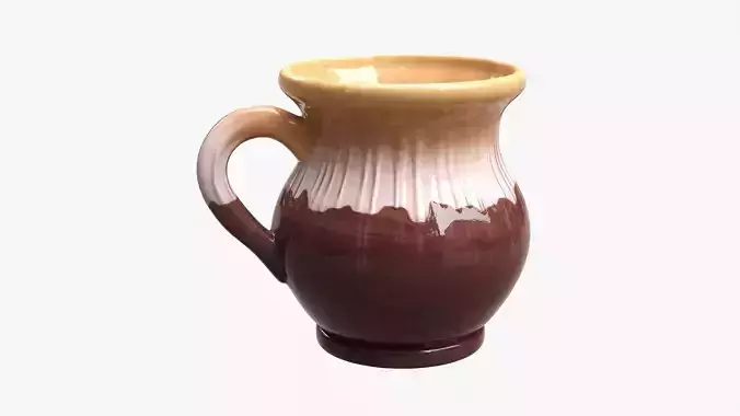 Ceramic jug vintage small 3D model
