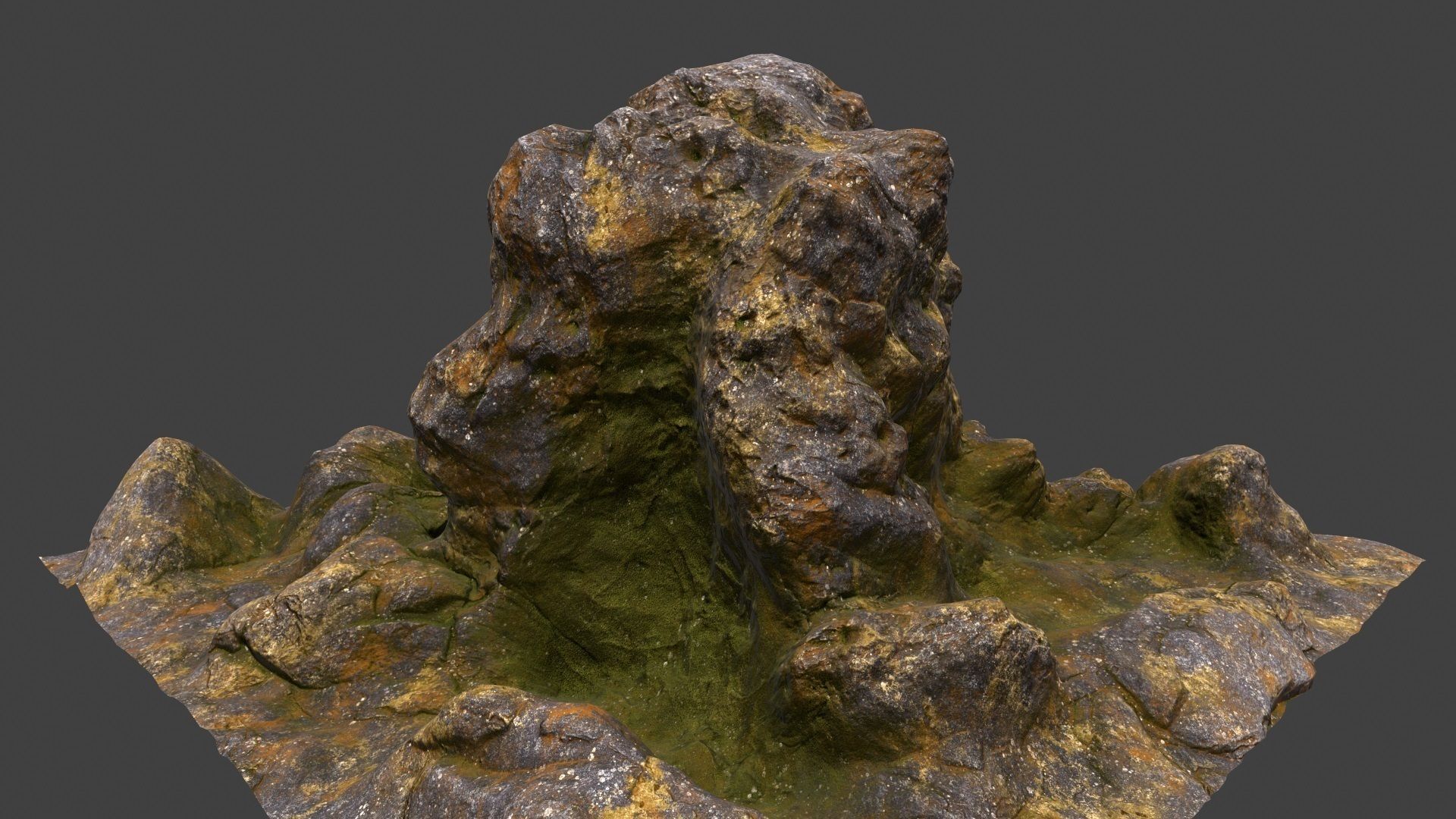 mountain rock 3D model_3