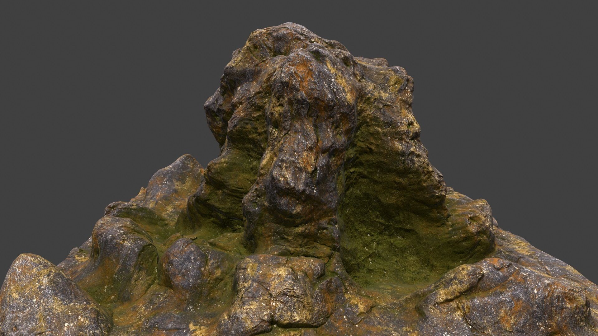 mountain rock 3D model_10