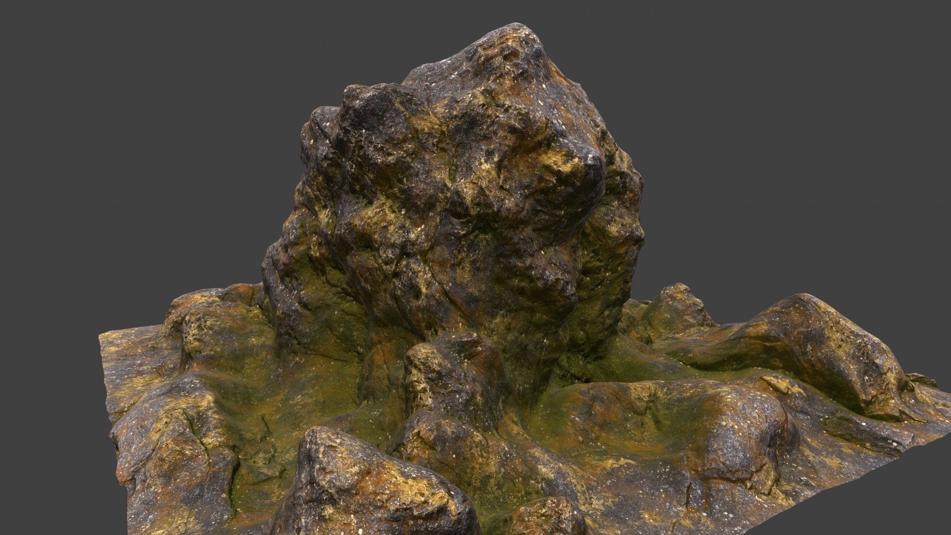 mountain rock 3D model_9