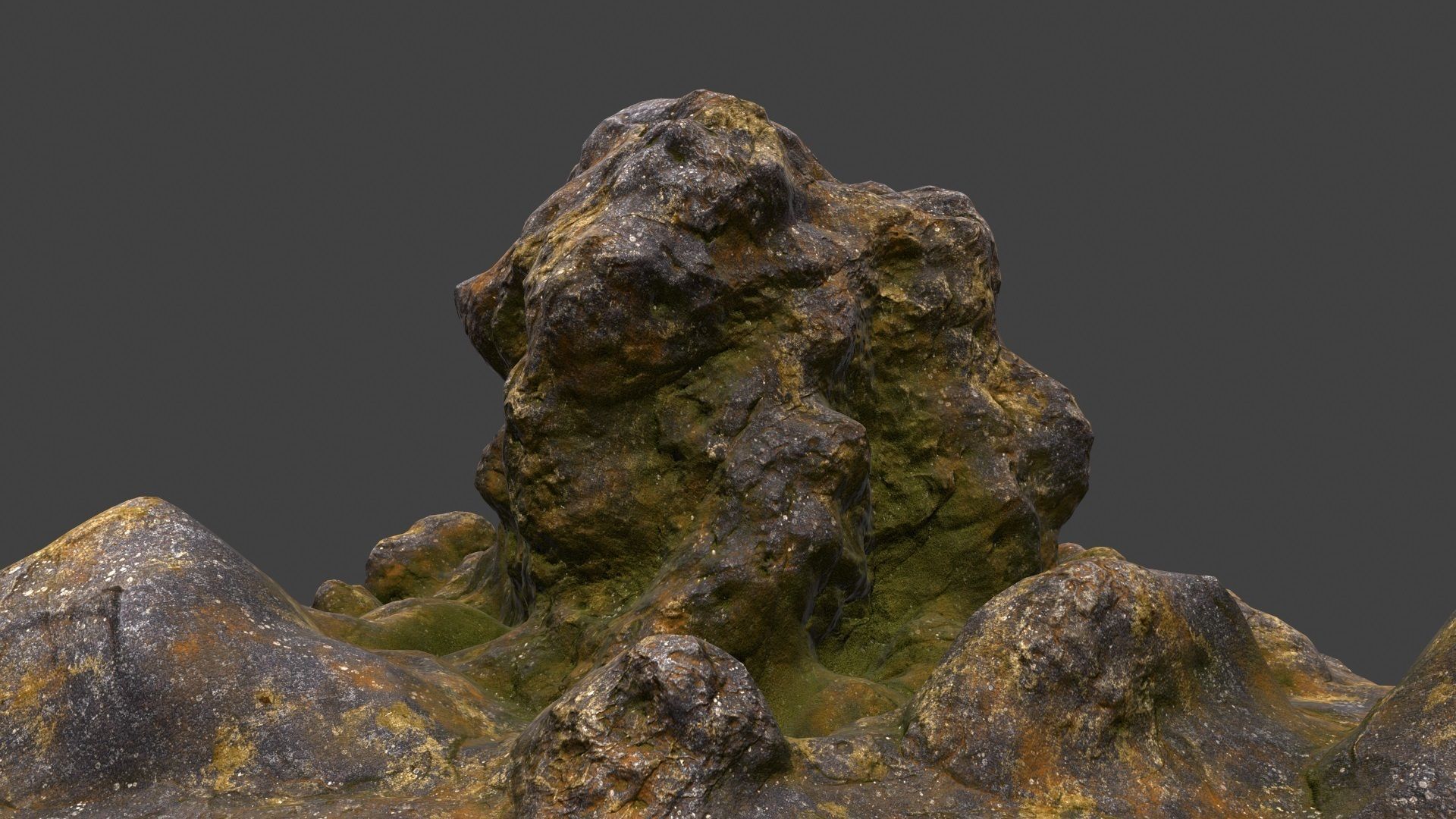 mountain rock 3D model_4