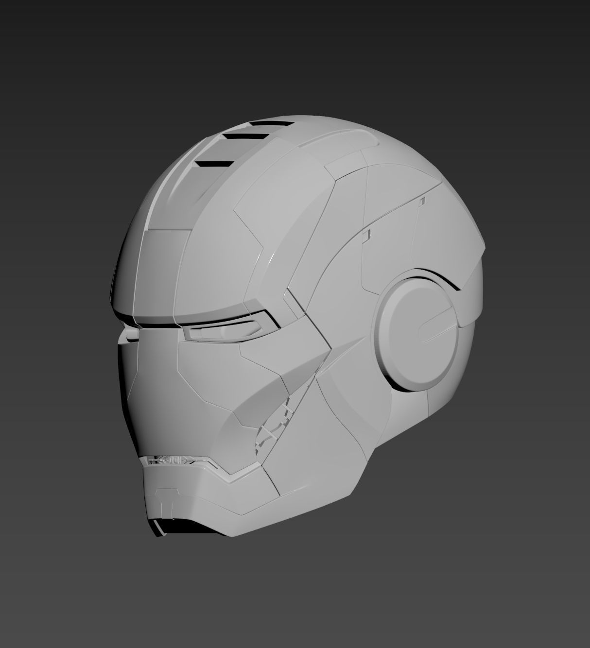 Iron Man Mark 5 MK5 Helmet  3D print model_6