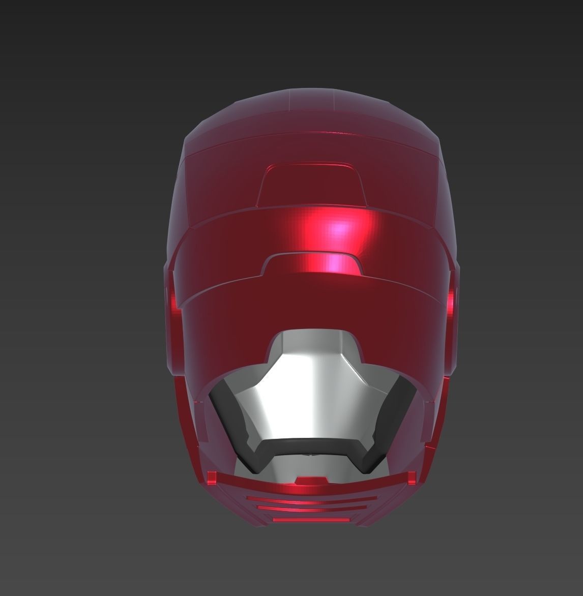 Iron Man Mark 5 MK5 Helmet  3D print model_4