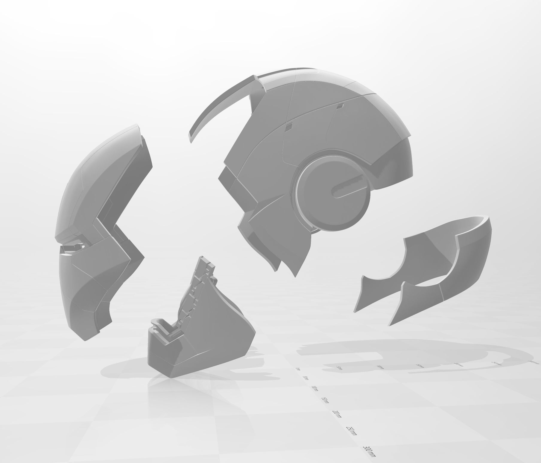 Iron Man Mark 5 MK5 Helmet  3D print model_11