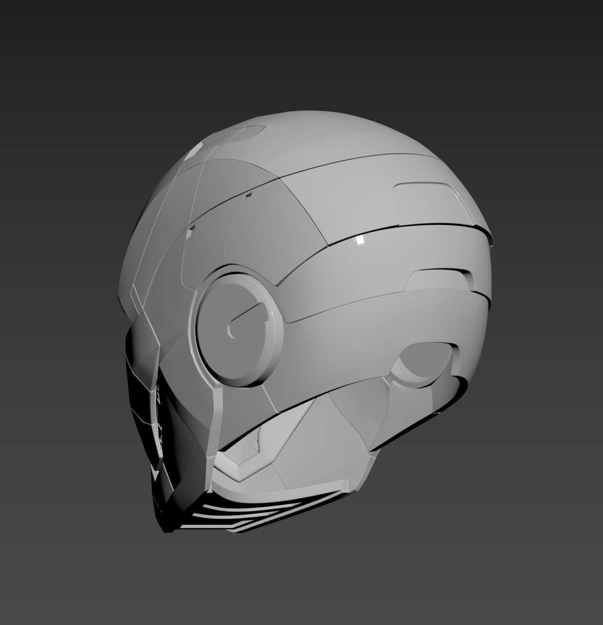 Iron Man Mark 5 MK5 Helmet  3D print model_8
