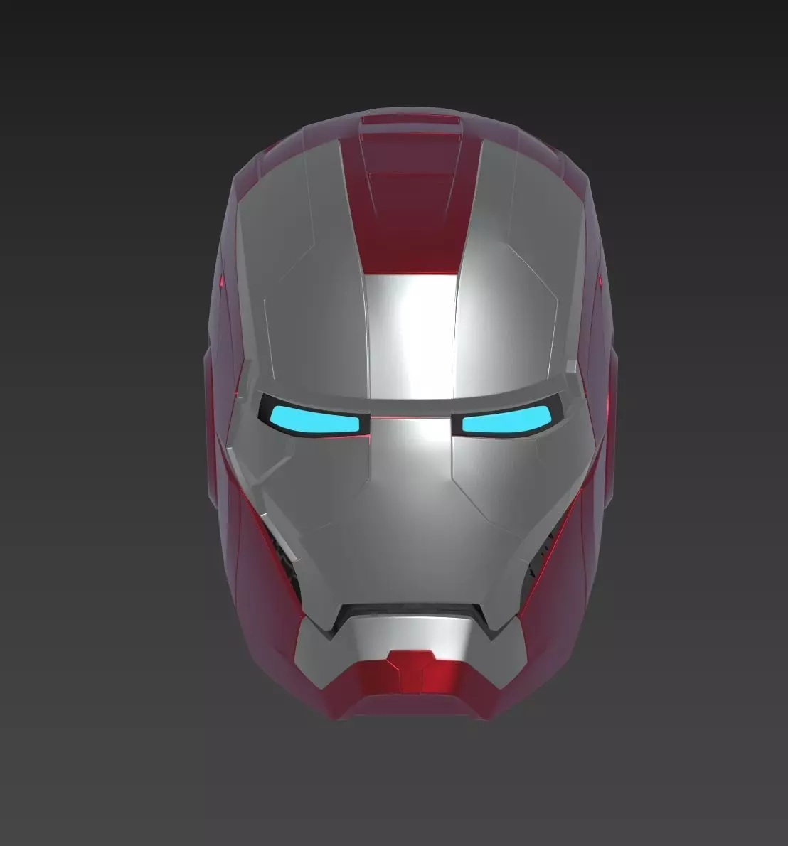 Iron Man Mark 5 MK5 Helmet  3D print model_0