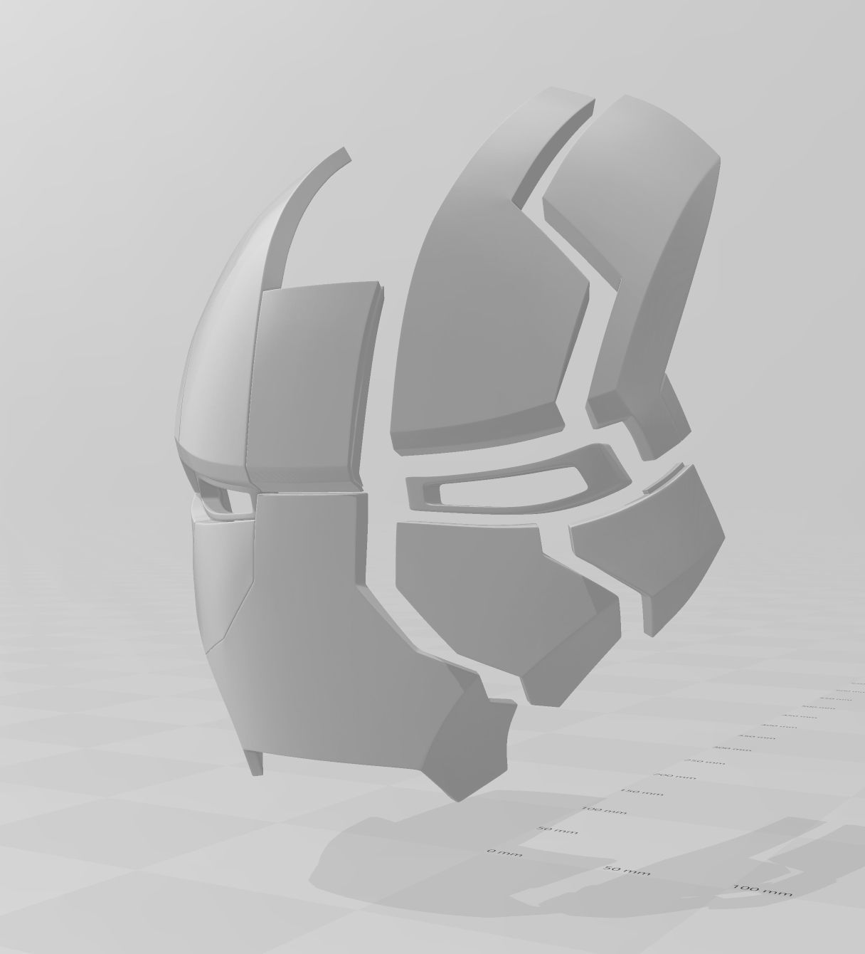 Iron Man Mark 5 MK5 Helmet  3D print model_10