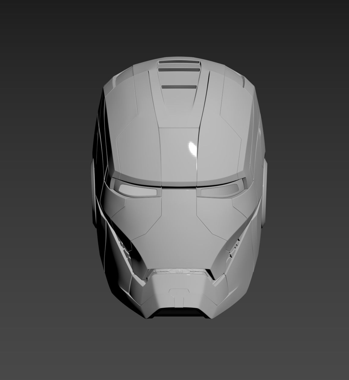 Iron Man Mark 5 MK5 Helmet  3D print model_5