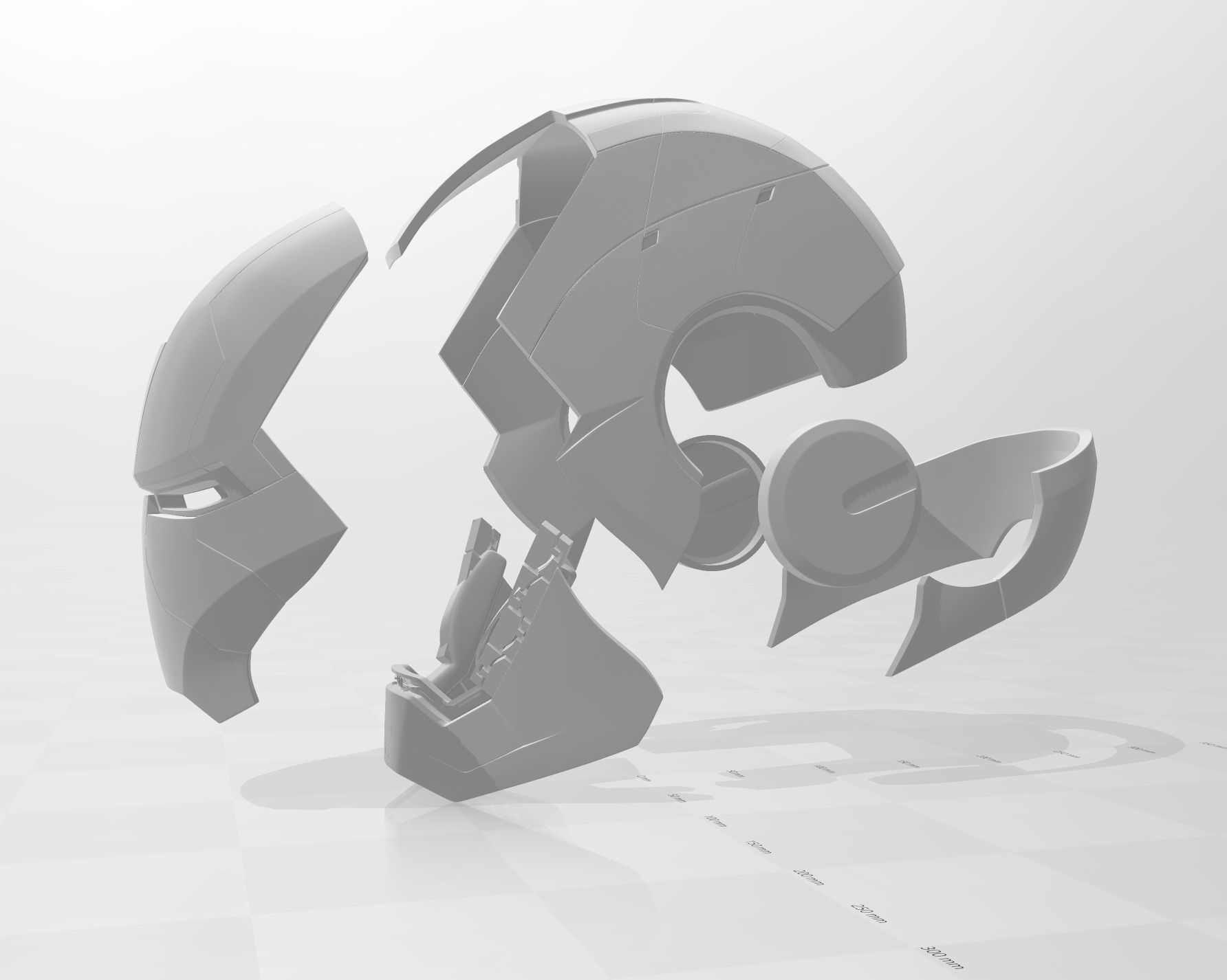 Iron Man Mark 5 MK5 Helmet  3D print model_12