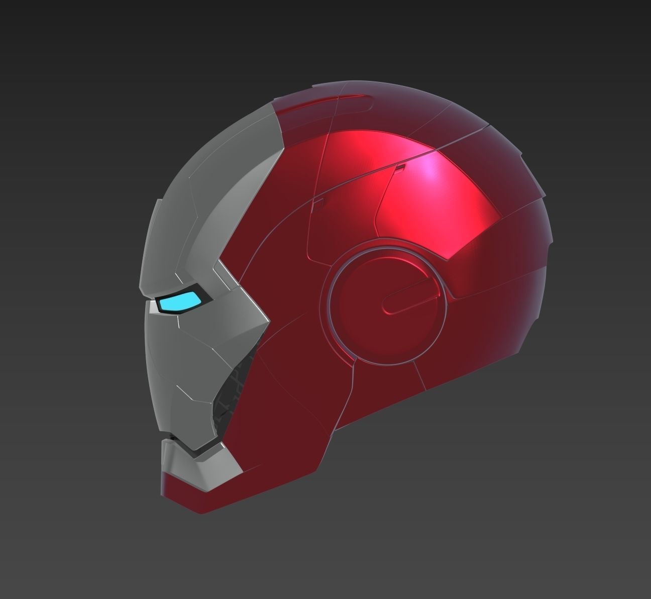 Iron Man Mark 5 MK5 Helmet  3D print model_2