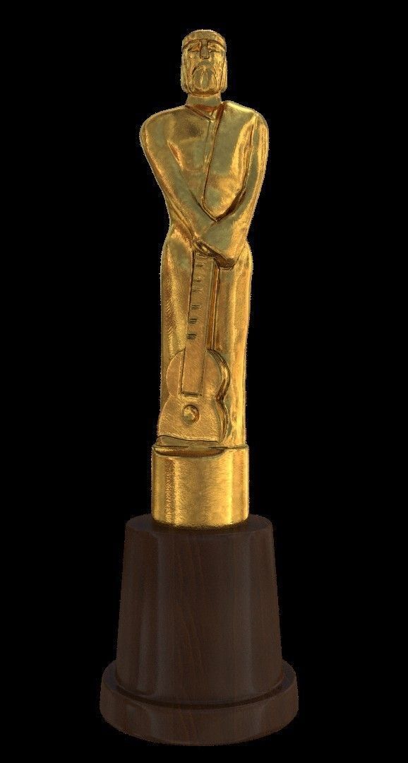 Martin Fierro Award Statuette 3D model 3D model_1