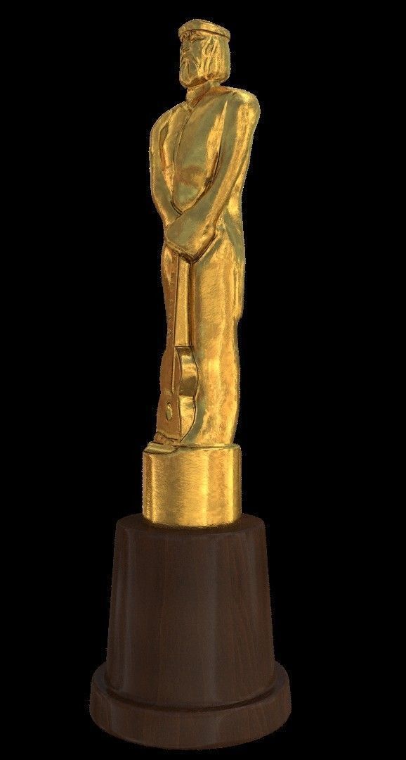 Martin Fierro Award Statuette 3D model 3D model_3