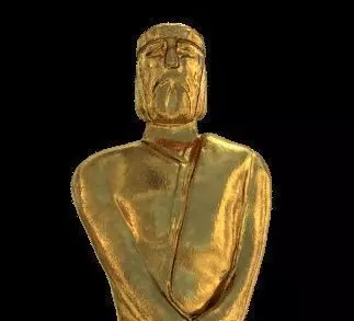 Martin Fierro Award Statuette 3D model 3D model_0