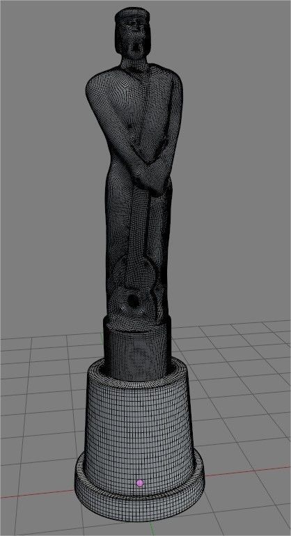 Martin Fierro Award Statuette 3D model 3D model_4