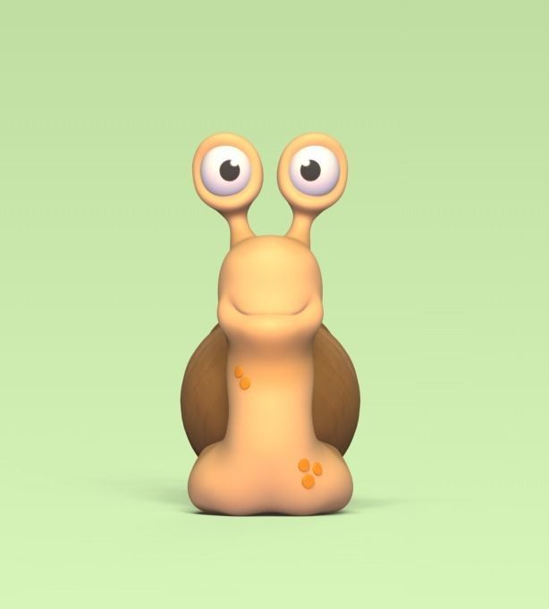 Funny Snail 3D print model_1
