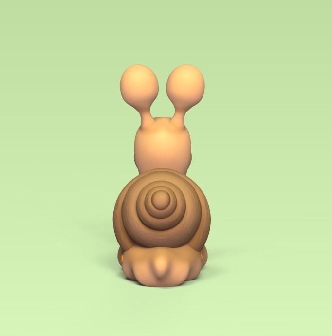 Funny Snail 3D print model_3
