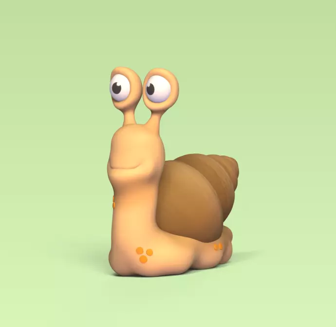 Funny Snail 3D print model_0