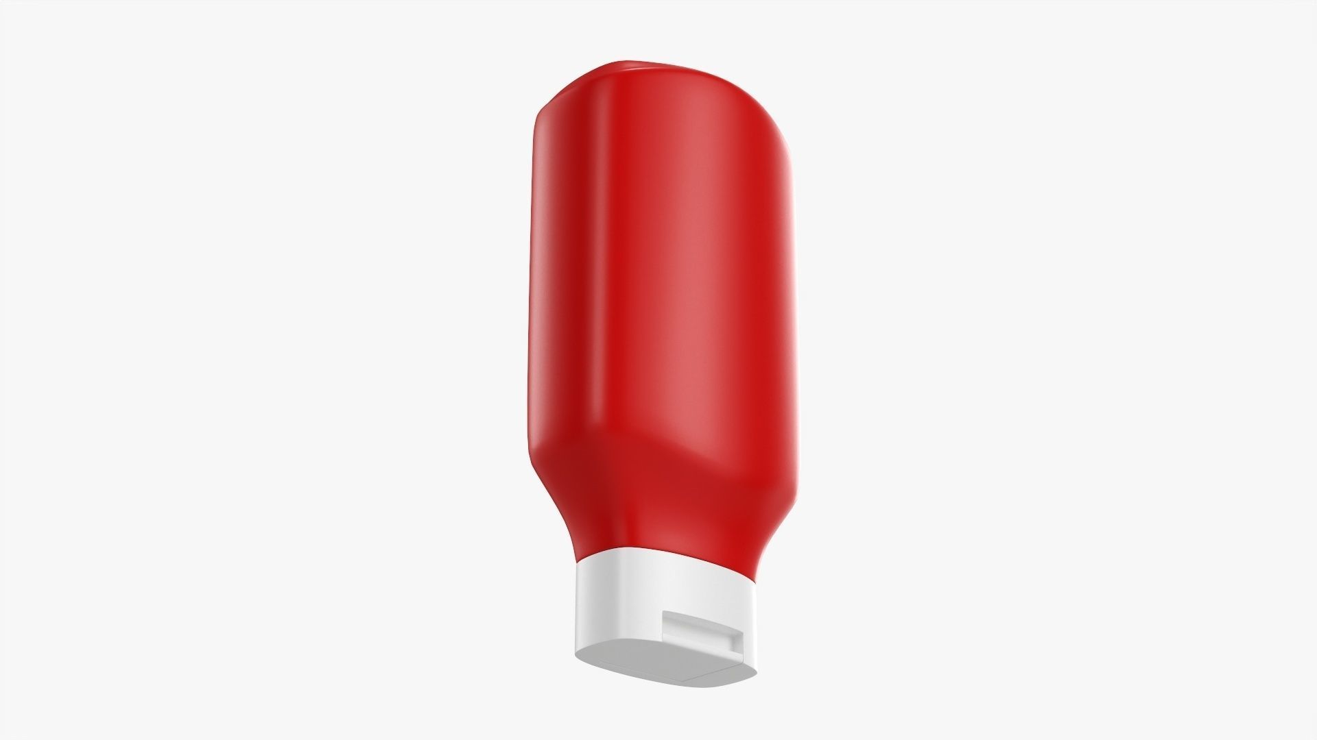 Barbecue sauce in plastic a bottle 02 3D model_2