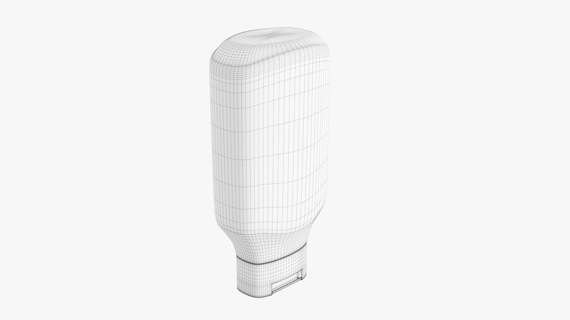 Barbecue sauce in plastic a bottle 02 3D model_7