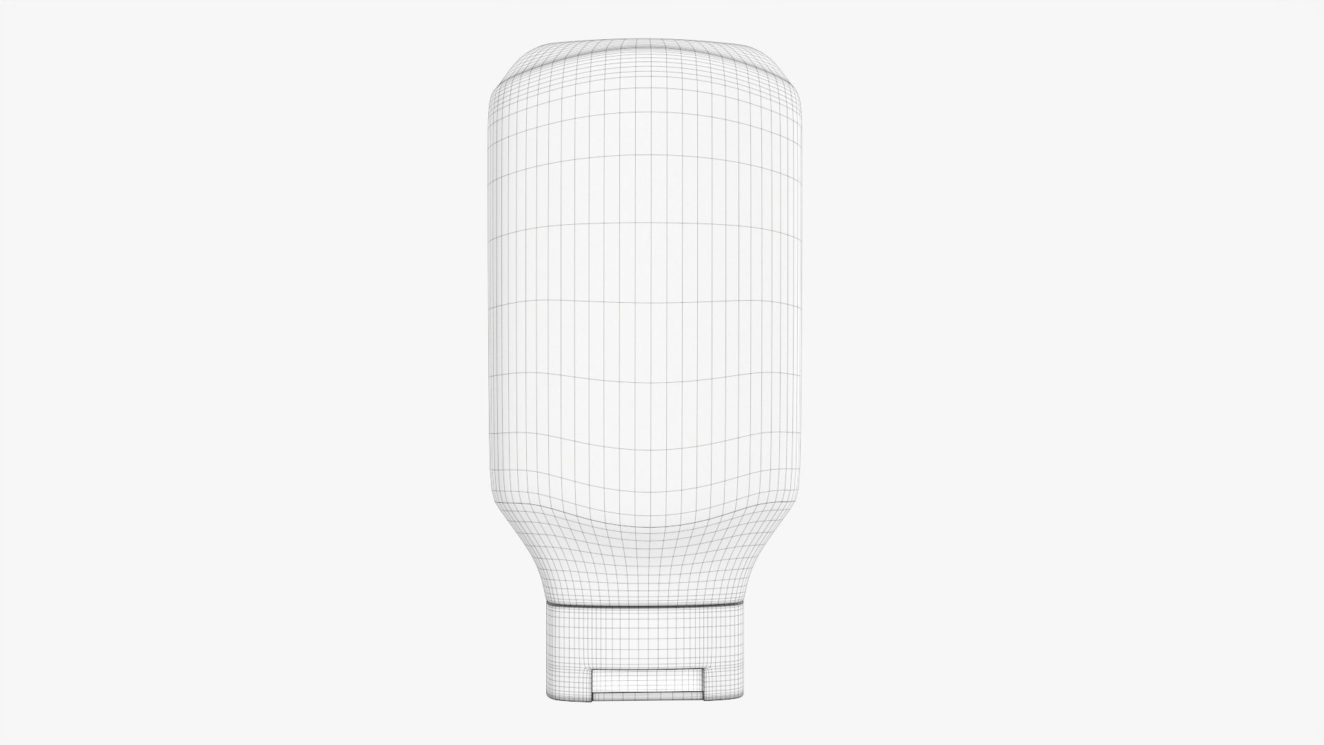 Barbecue sauce in plastic a bottle 02 3D model_6