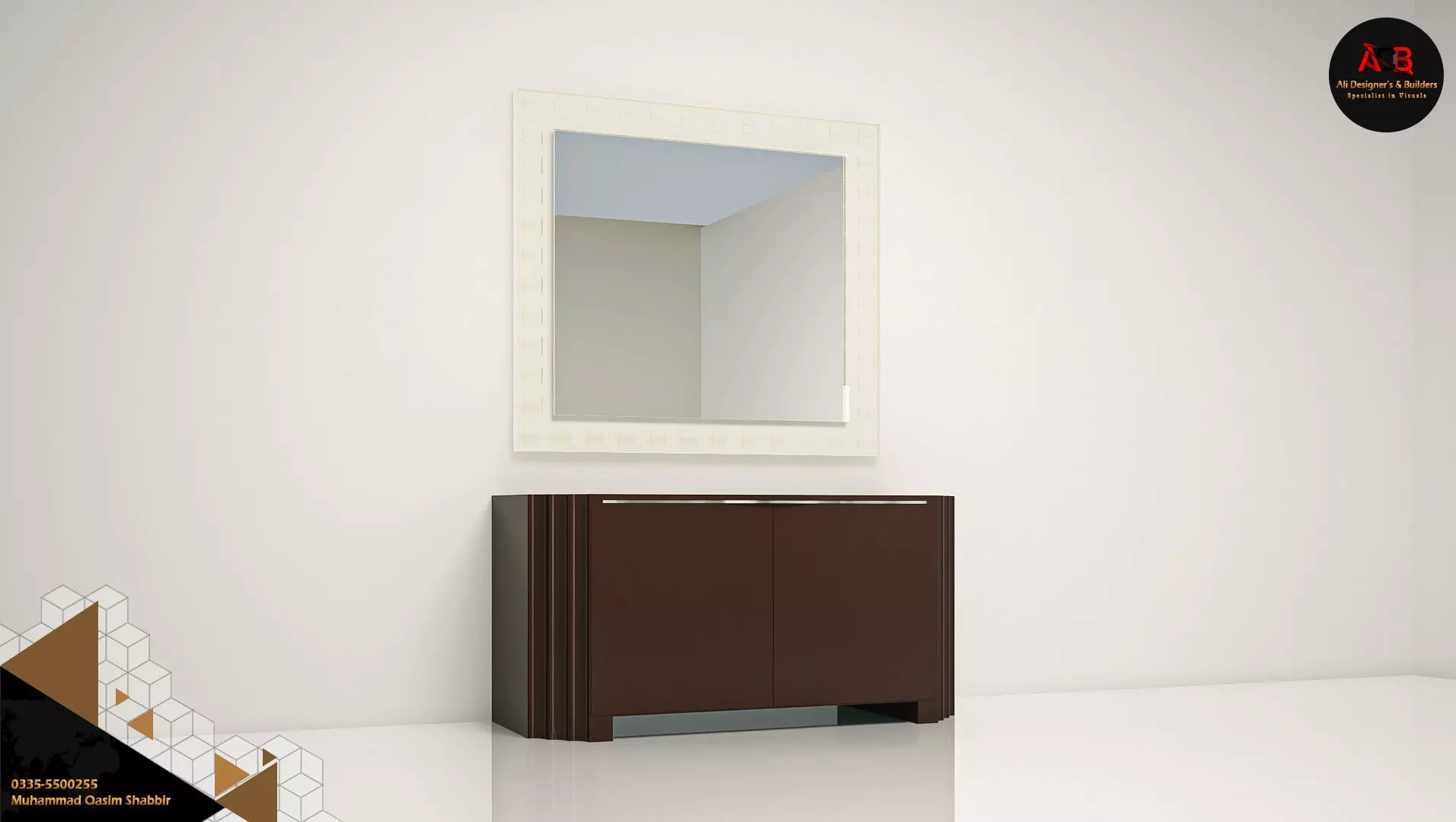 Giorgio absolute Side Board and Mirror 3D Model Free 3D model