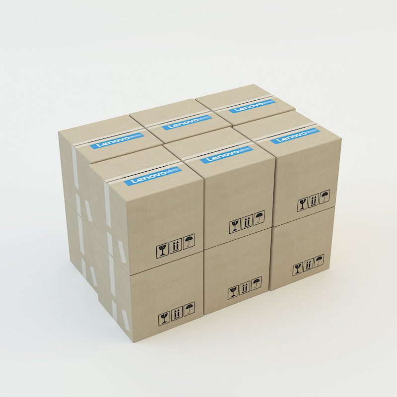 Cardboard Box 3D model_2