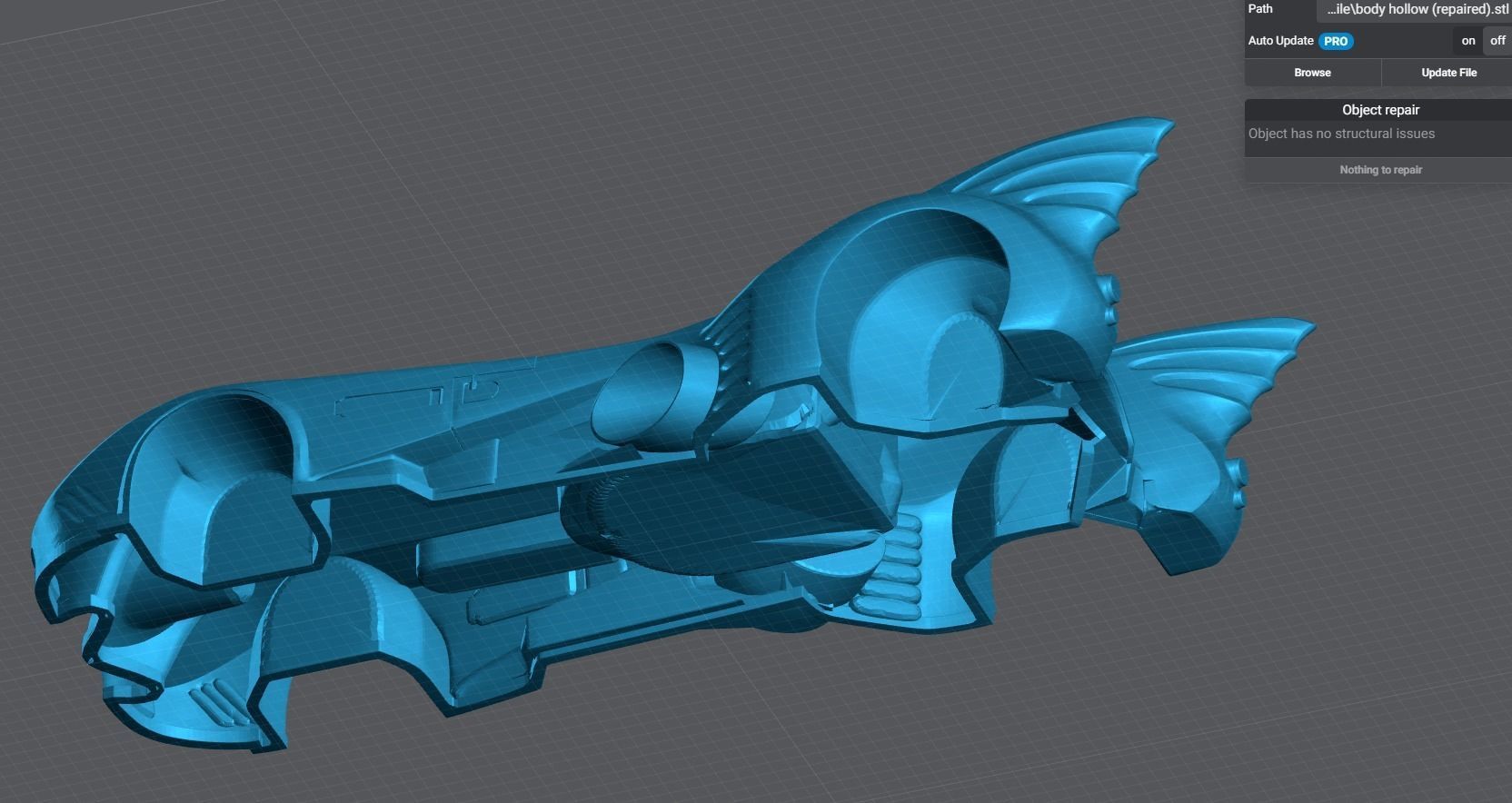Batmobile Scale model 3D print model_7