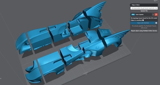 Batmobile Scale model 3D print model 7