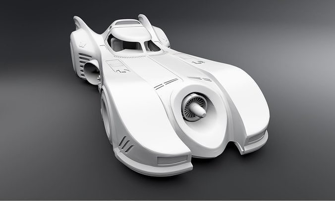 Batmobile Scale model 3D print model 5