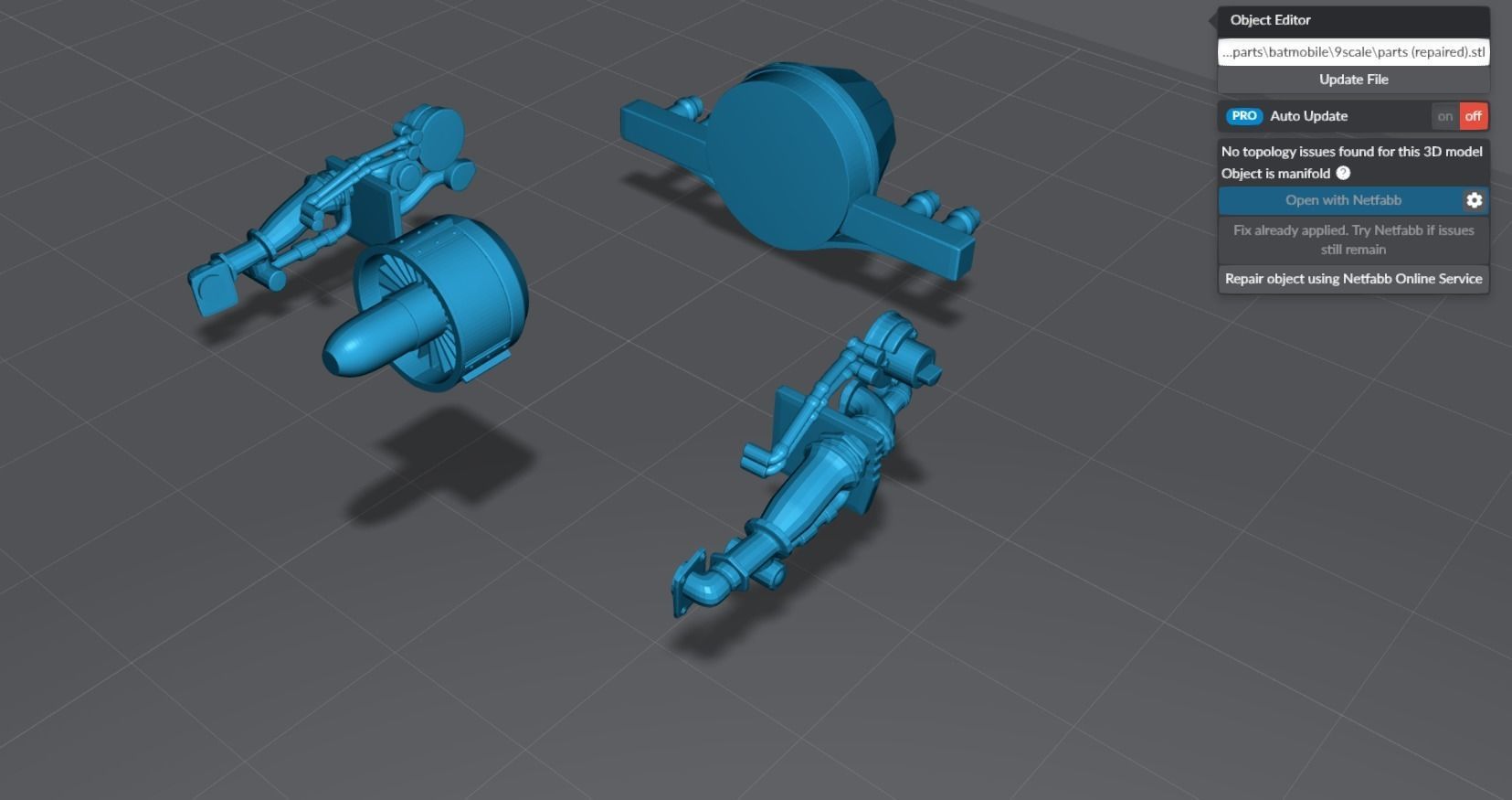 Batmobile Scale model 3D print model_8