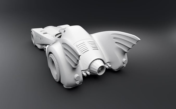 Batmobile Scale model 3D print model 3