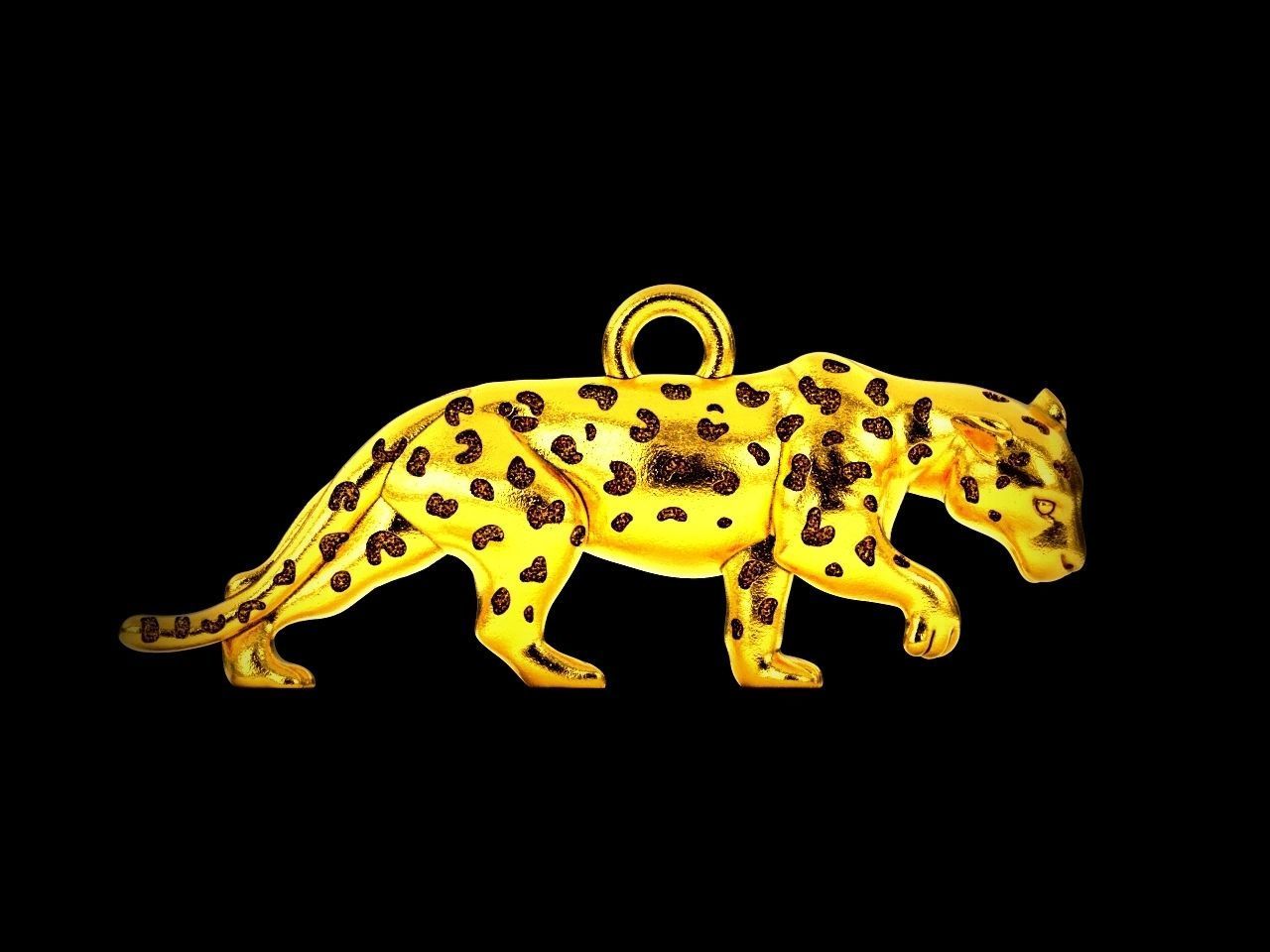 Panther Pendant  3D print model_1