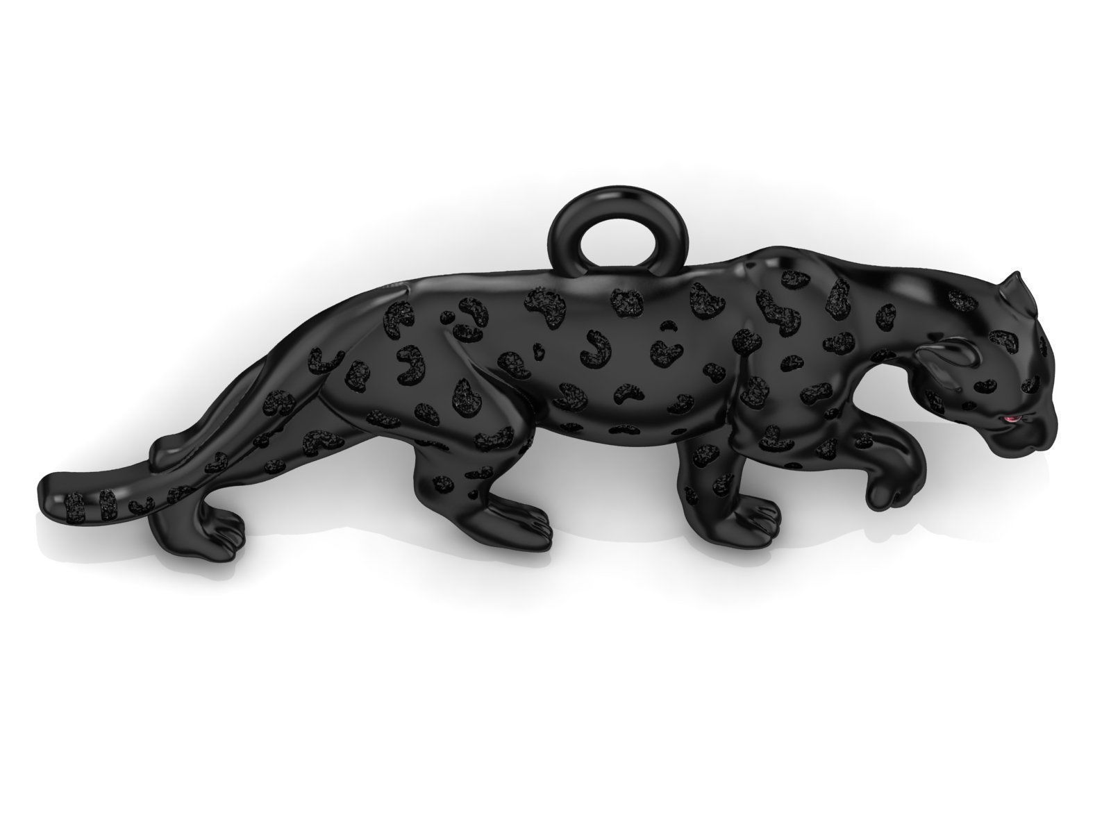 Panther Pendant  3D print model_9