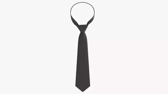 Black classic necktie 03