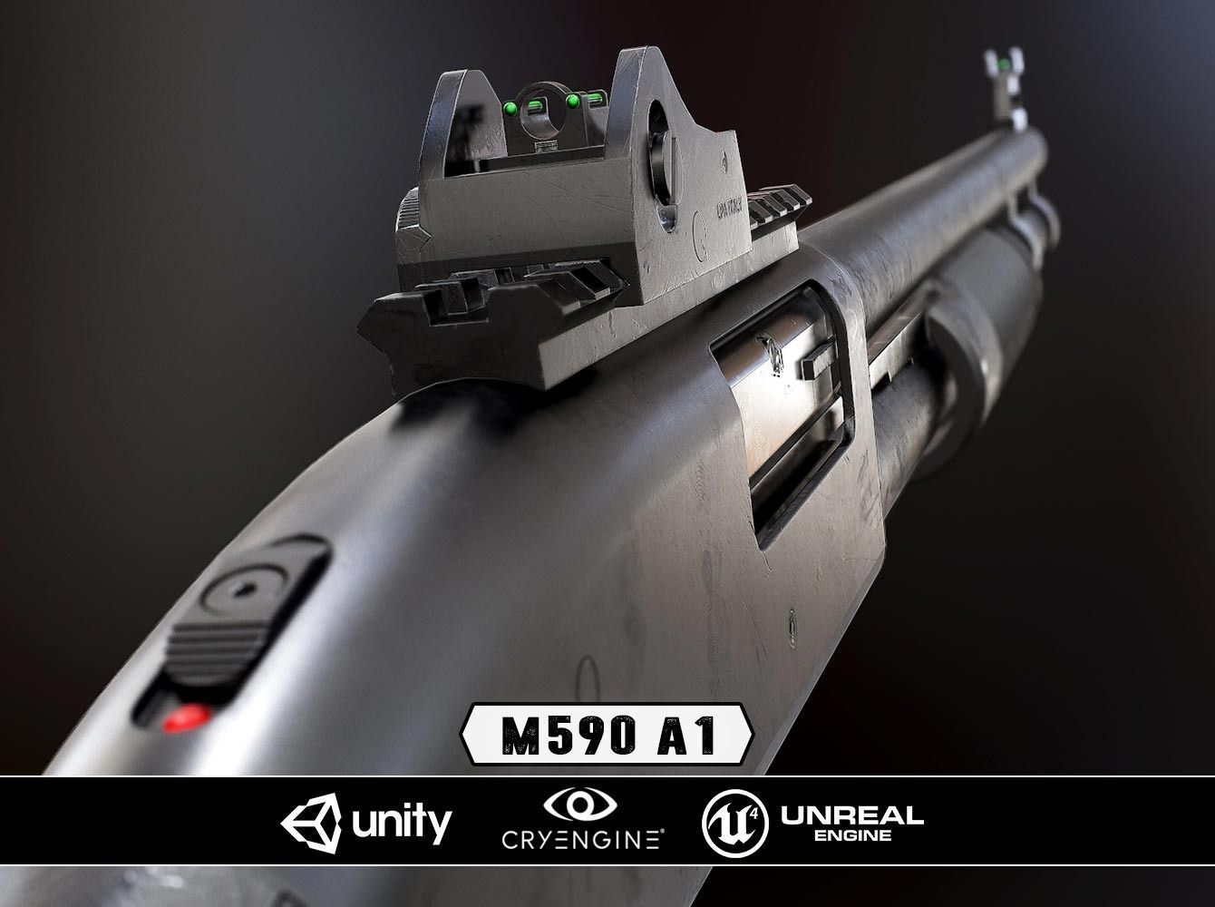 COMPLETE WEAPONS PACK - Models and Textures Low-poly 3D model_3