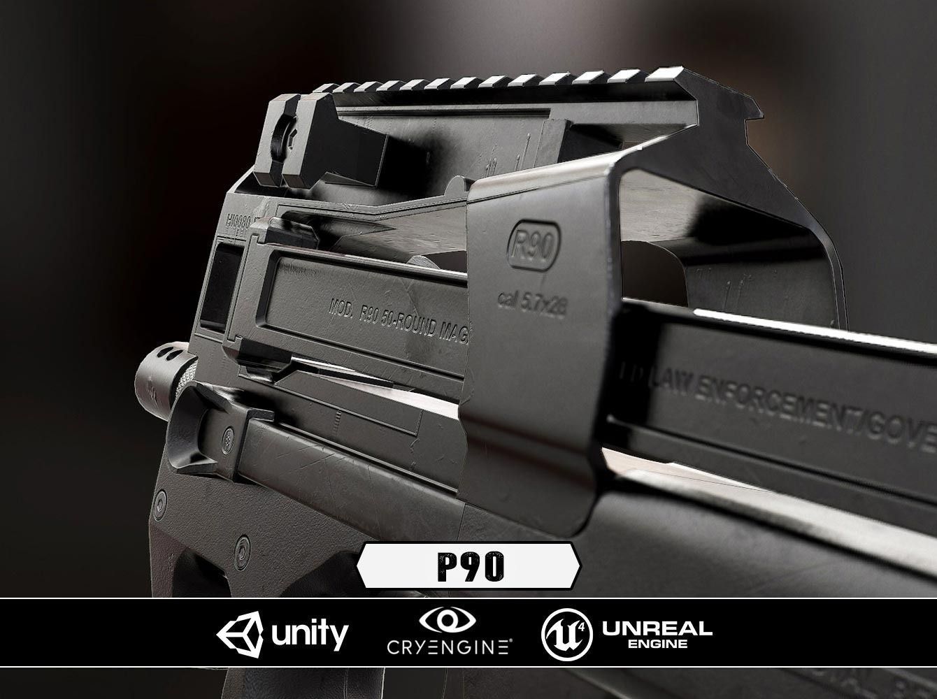 COMPLETE WEAPONS PACK - Models and Textures Low-poly 3D model_8