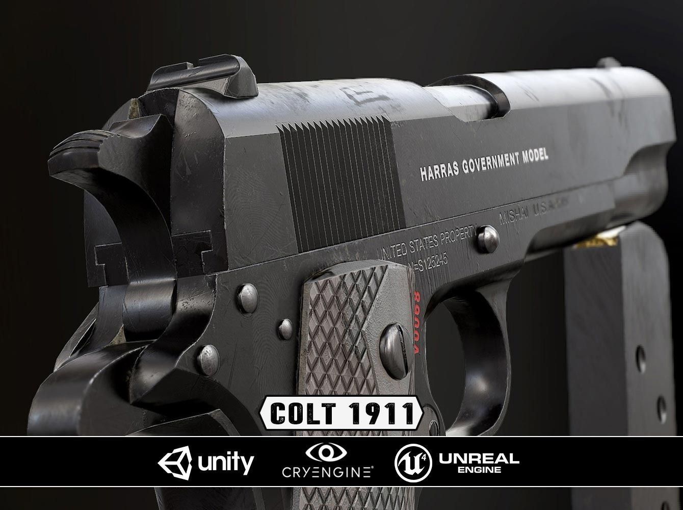 COMPLETE WEAPONS PACK - Models and Textures Low-poly 3D model_11