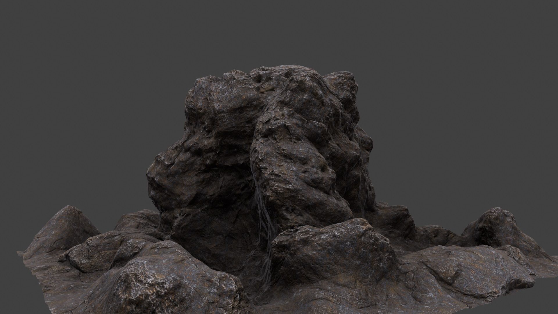 mountain rock 3D model_6