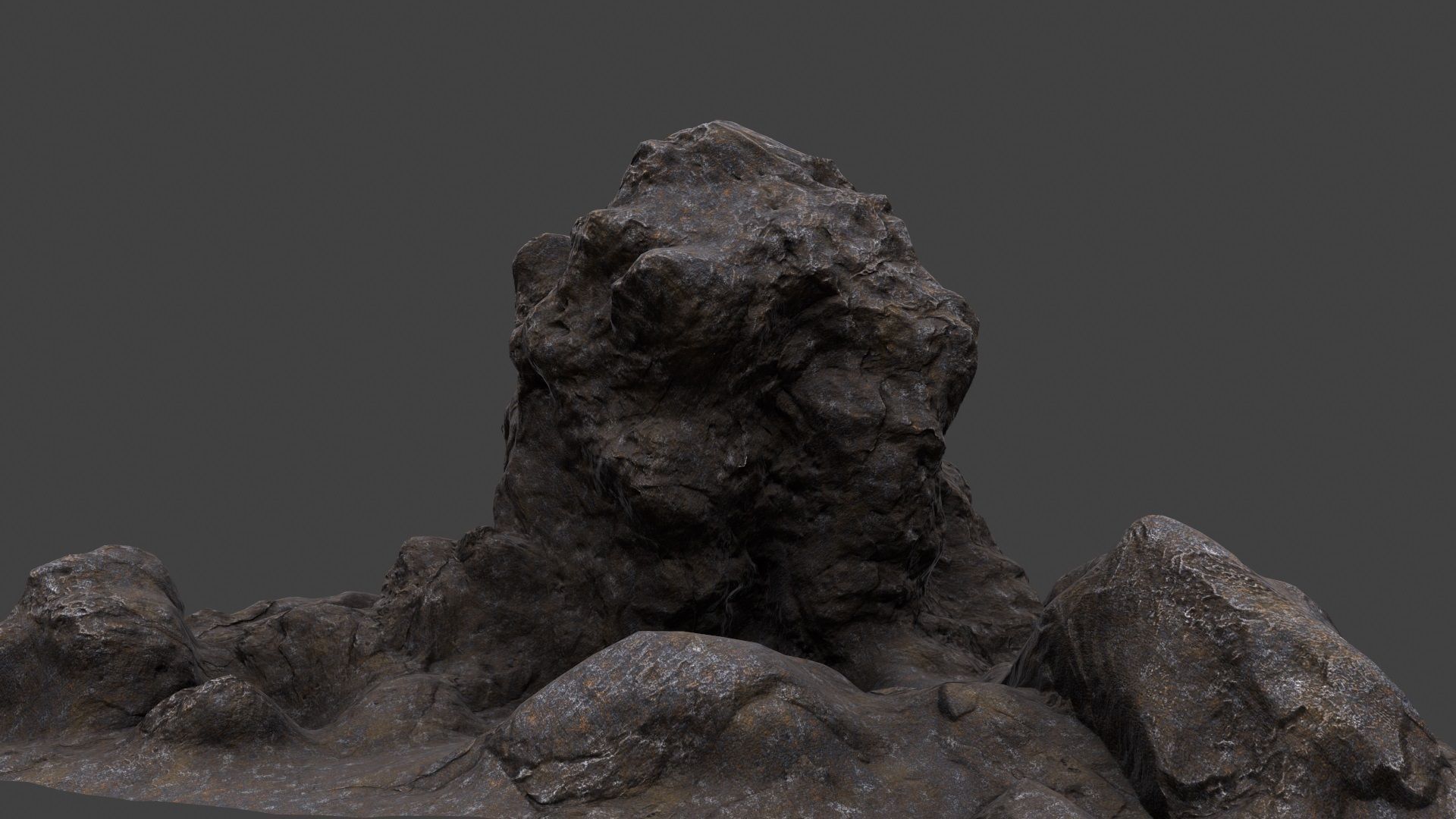 mountain rock 3D model_1