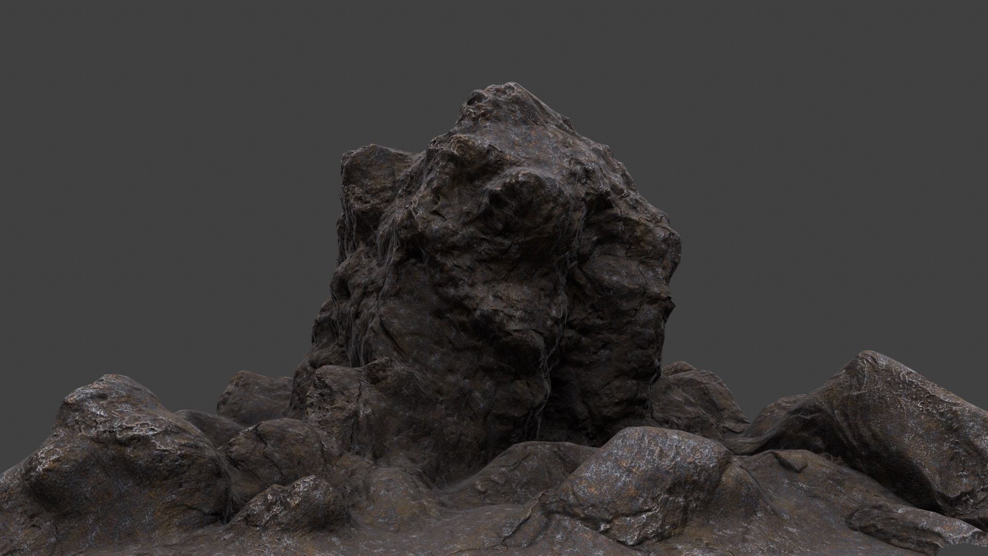 mountain rock 3D model_9