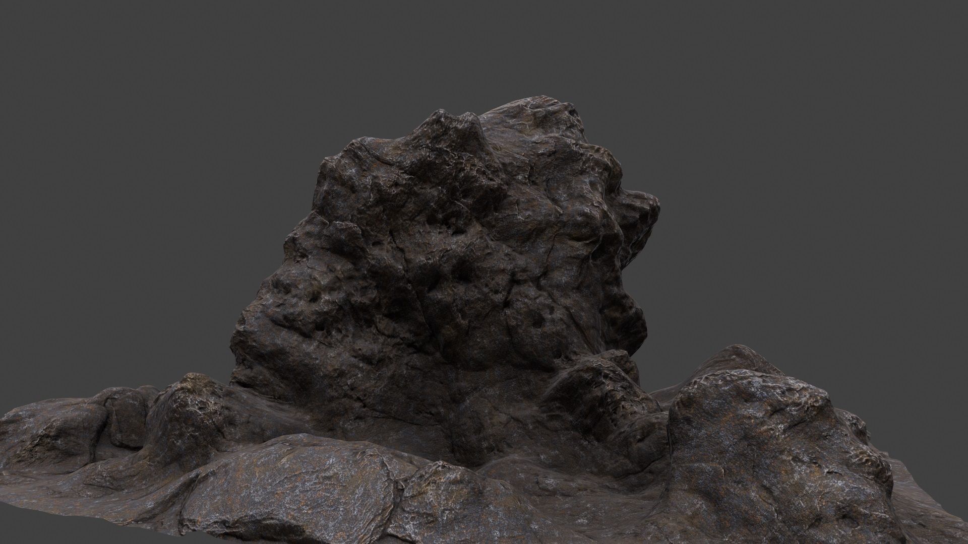 mountain rock 3D model_10