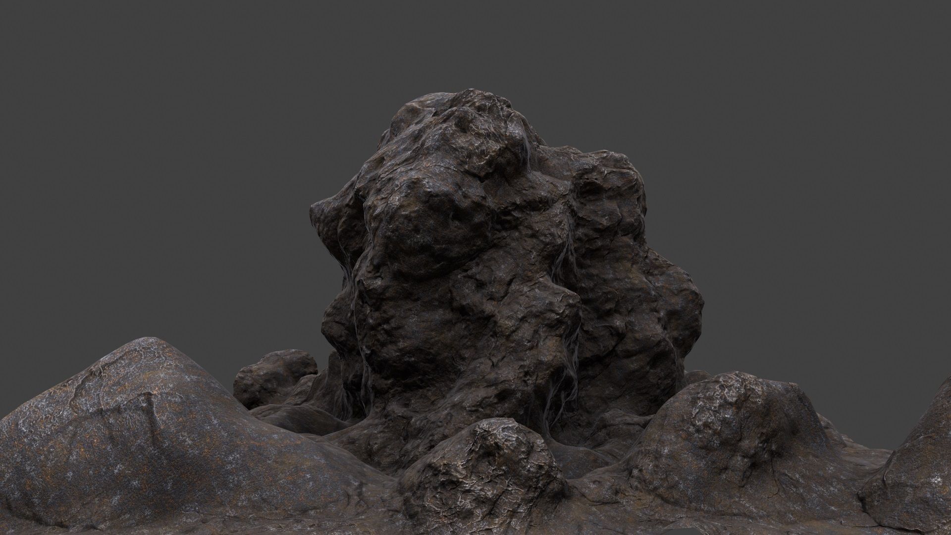 mountain rock 3D model_7