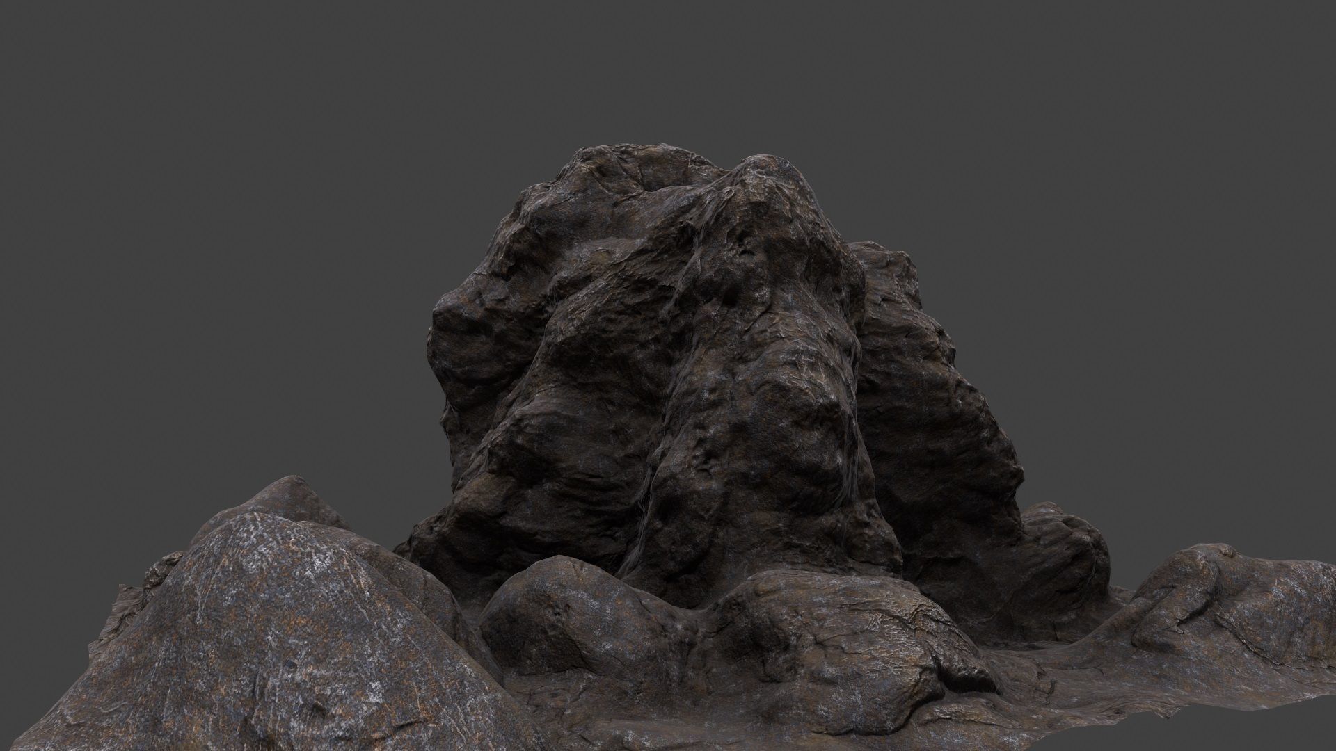 mountain rock 3D model_4